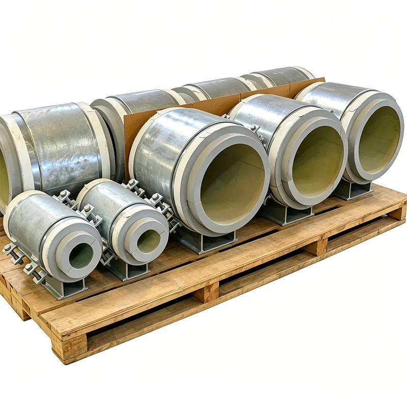 Supports de tuyaux pré-isolés montés sur base